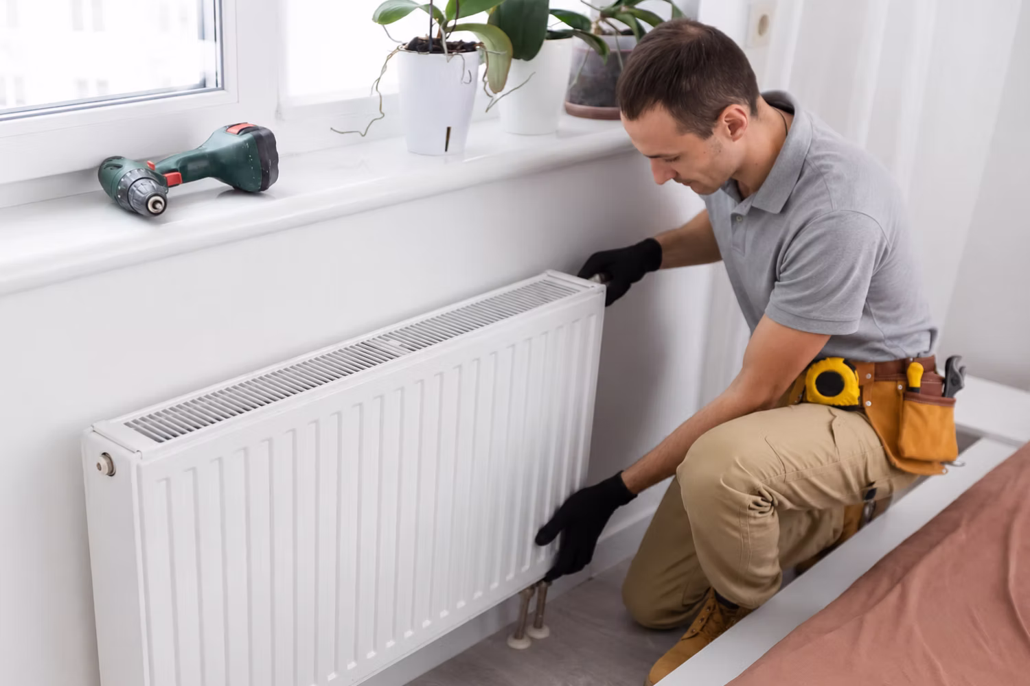 radiator installing